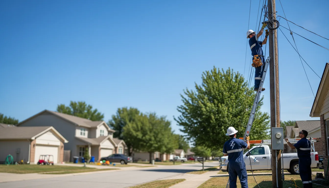 Residential electrician providing installation services in Orange, MA